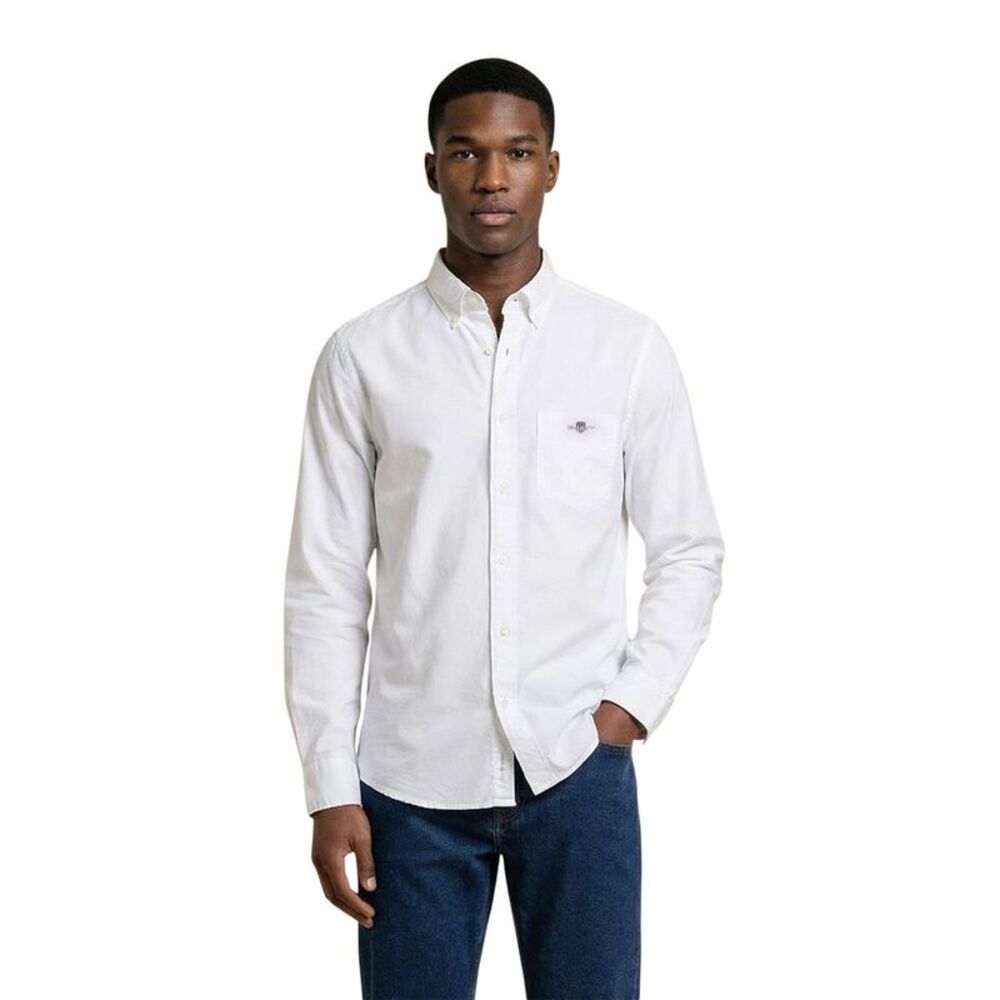 Gant White Cotton Dress Men's Shirt